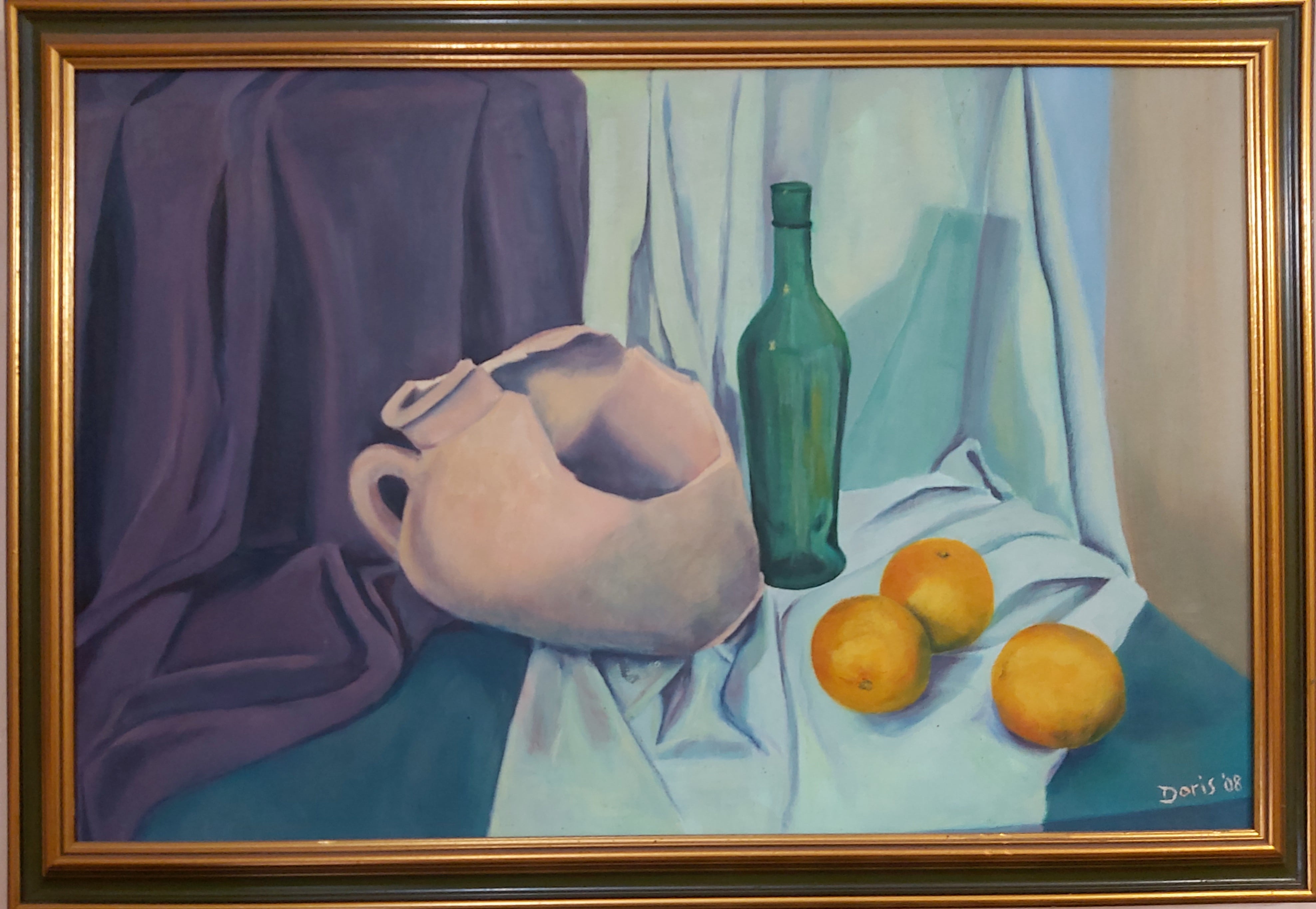 Still Life with green bottle